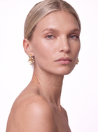 Earrings - Golden Flowers
