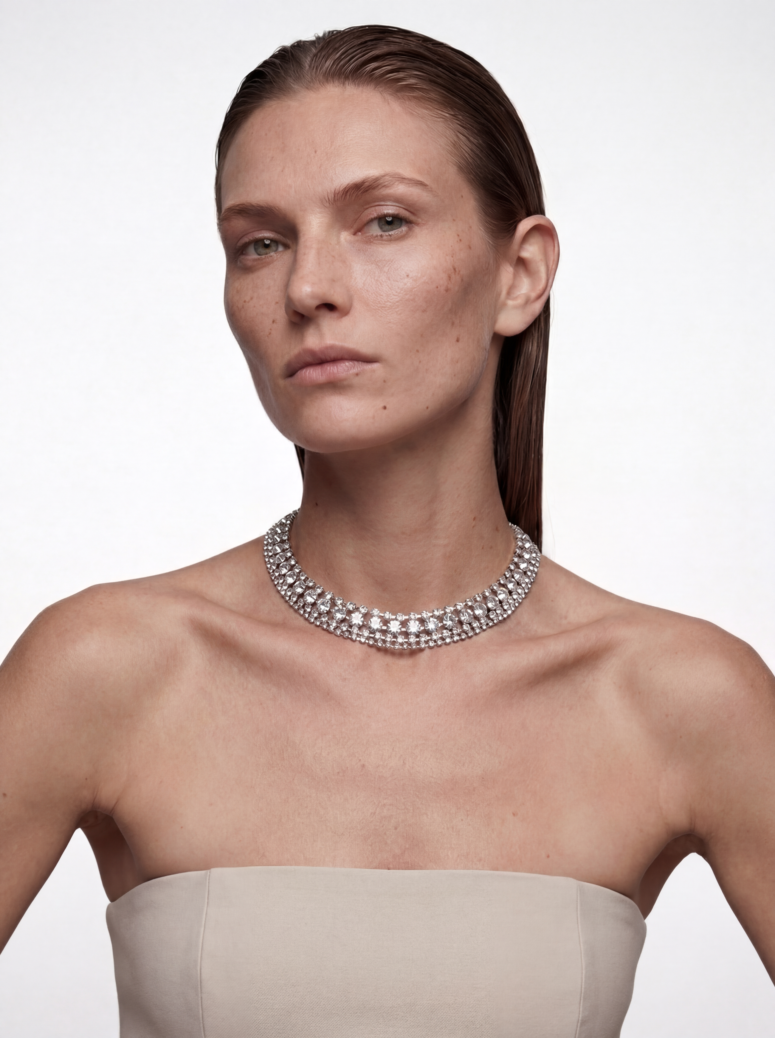 Srebrny szyjnik choker Paprocki Brzozowski 