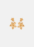 Earrings - Golden Flowers