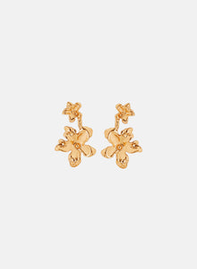 Earrings - Golden Flowers